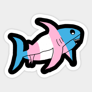 PRIDE SHARK TRANS Sticker